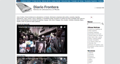 Desktop Screenshot of diariofrontera.com